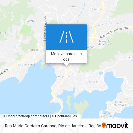 Rua Mário Cordeiro Cardoso mapa