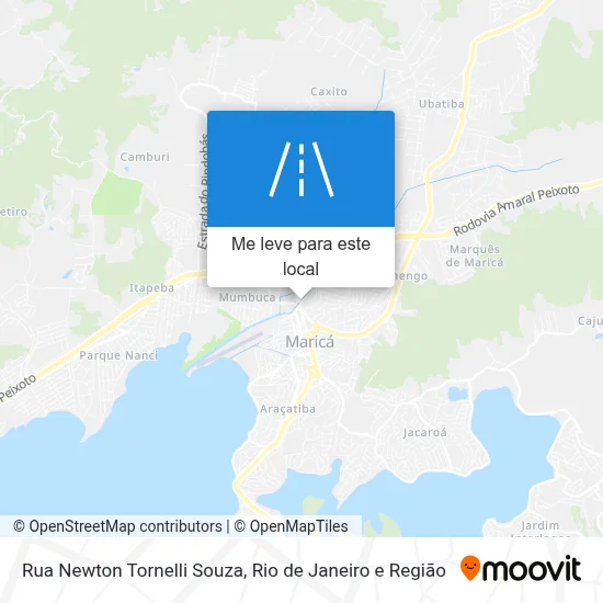 Rua Newton Tornelli Souza mapa