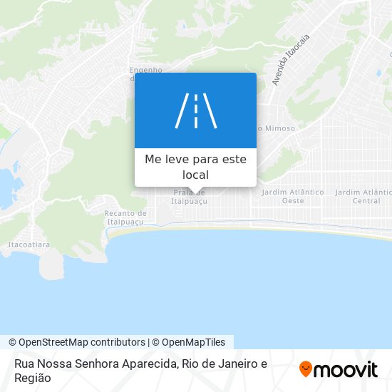 Rua Nossa Senhora Aparecida mapa