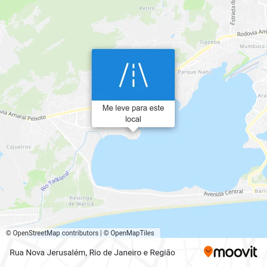 Rua Nova Jerusalém mapa