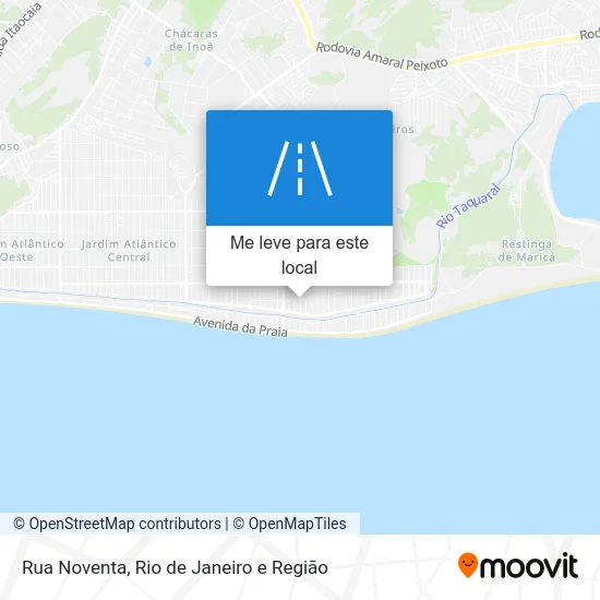 Rua Noventa mapa