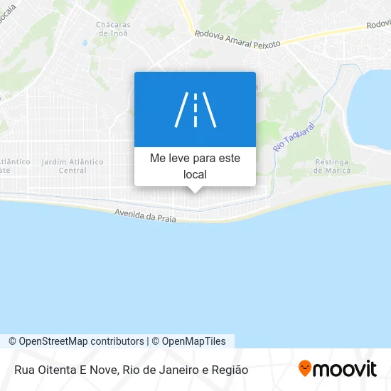 Rua Oitenta E Nove mapa