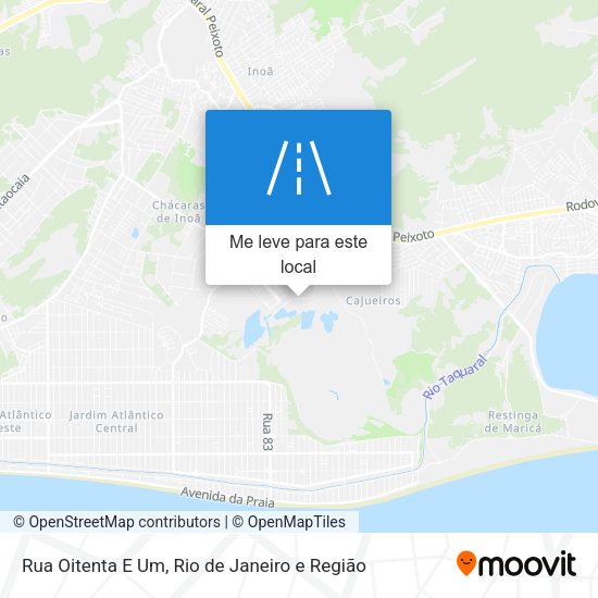 Rua Oitenta E Um mapa