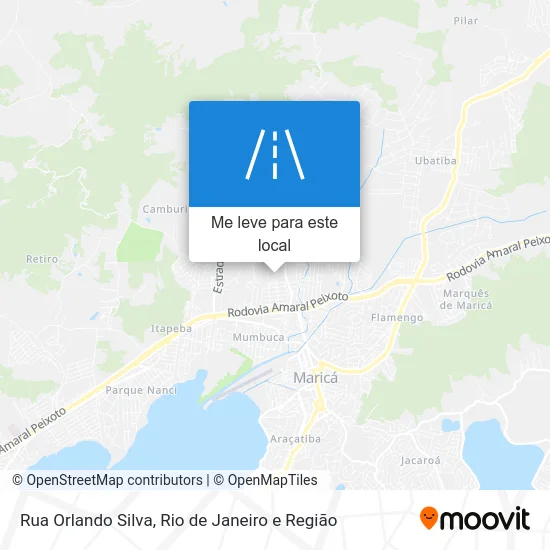 Rua Orlando Silva mapa