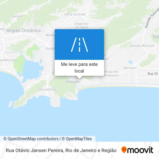 Rua Otávio Jansen Pereira mapa