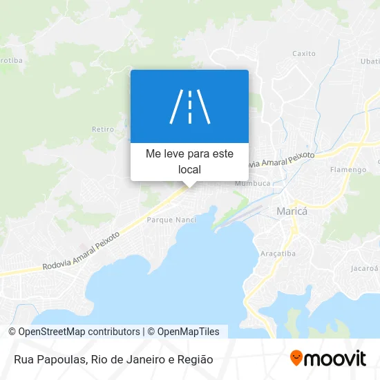 Rua Papoulas mapa