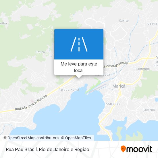 Rua Pau Brasil mapa