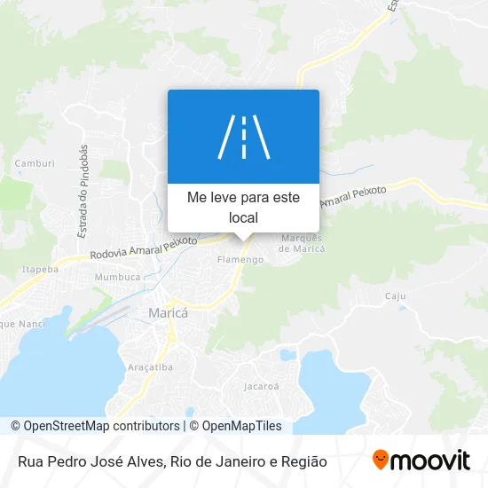 Rua Pedro José Alves mapa