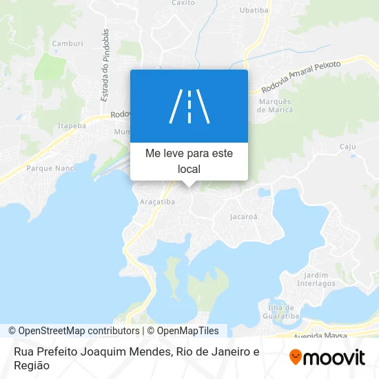 Rua Prefeito Joaquim Mendes mapa