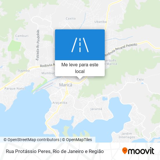 Rua Protássio Peres mapa