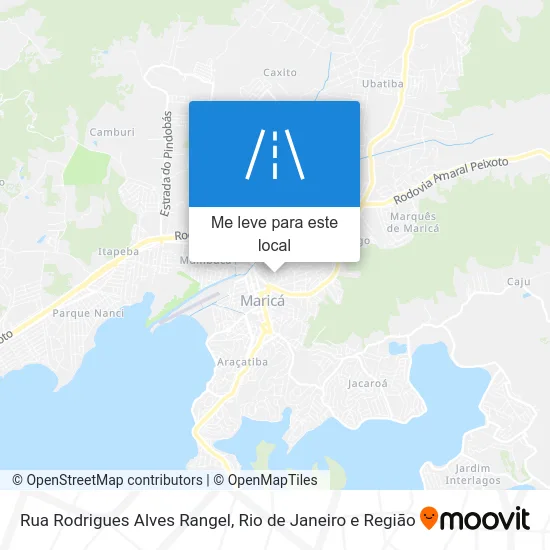 Rua Rodrigues Alves Rangel mapa