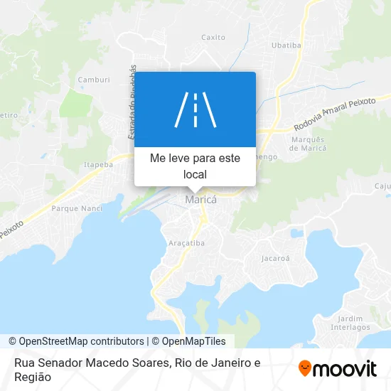 Rua Senador Macedo Soares mapa