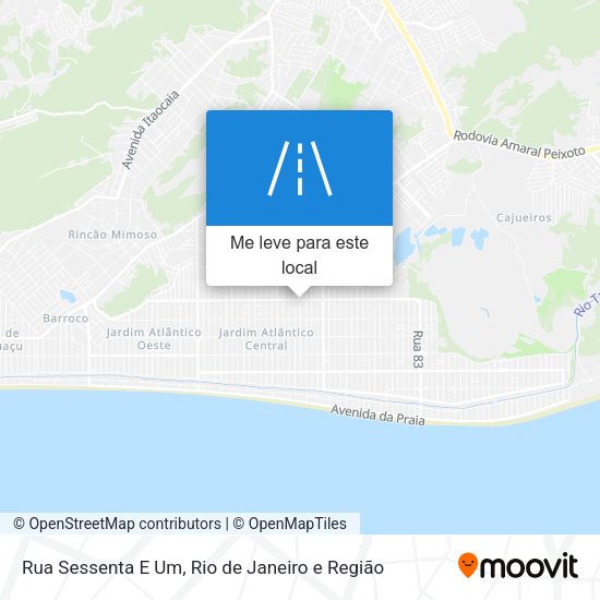 Rua Sessenta E Um mapa