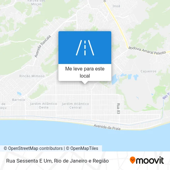 Rua Sessenta E Um mapa