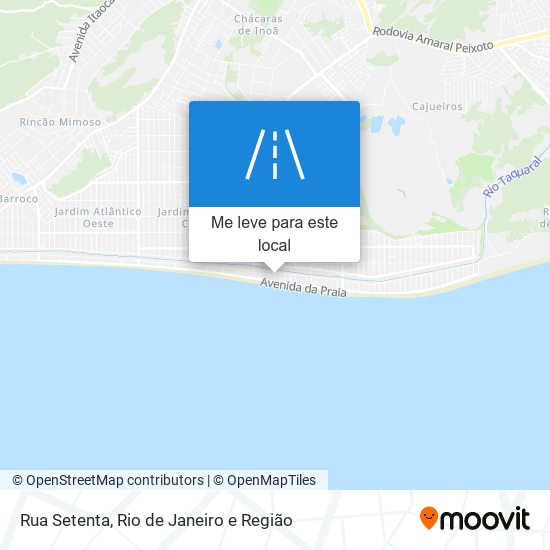 Rua Setenta mapa