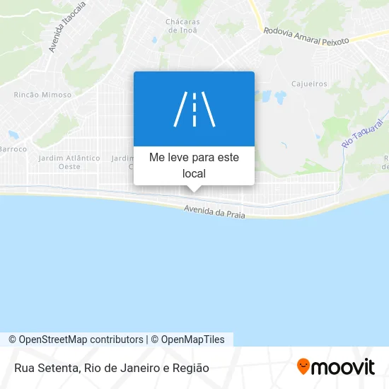Rua Setenta mapa