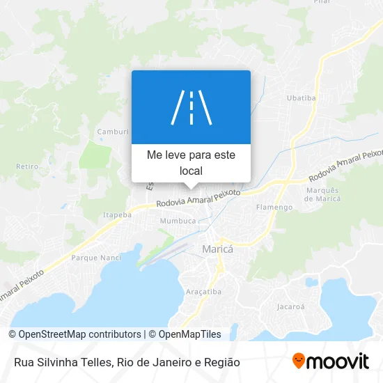 Rua Silvinha Telles mapa