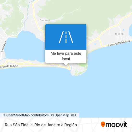 Rua São Fidelis mapa
