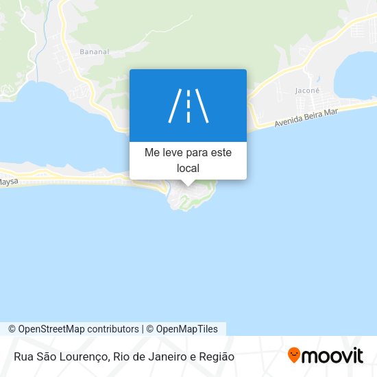 Rua São Lourenço mapa