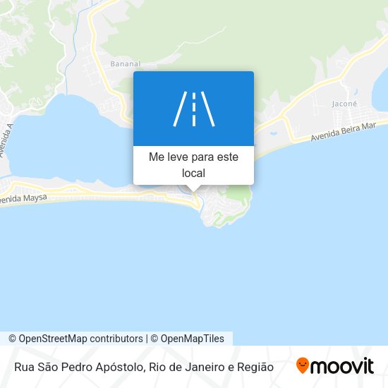 Rua São Pedro Apóstolo mapa