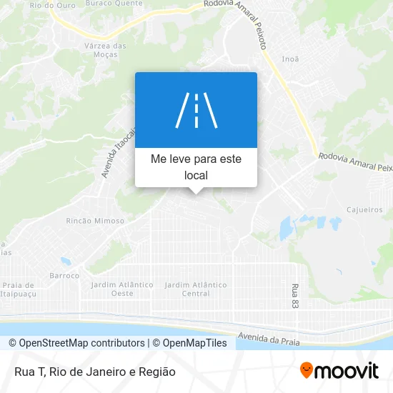 Rua T mapa