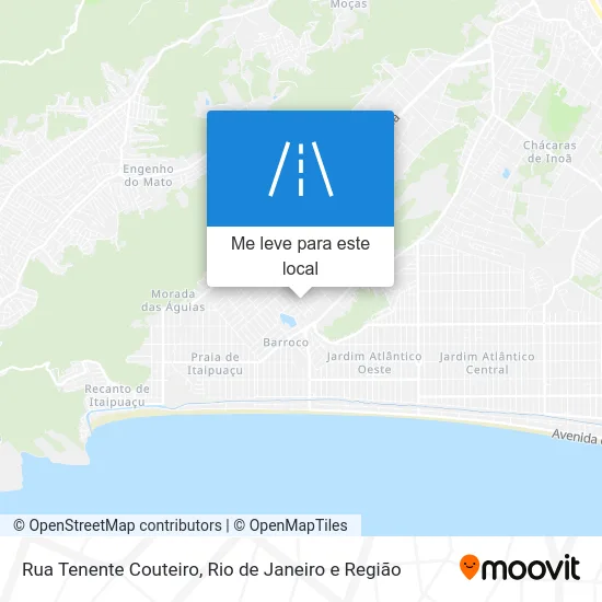 Rua Tenente Couteiro mapa