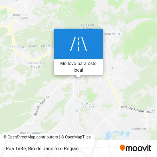 Rua Tietê mapa