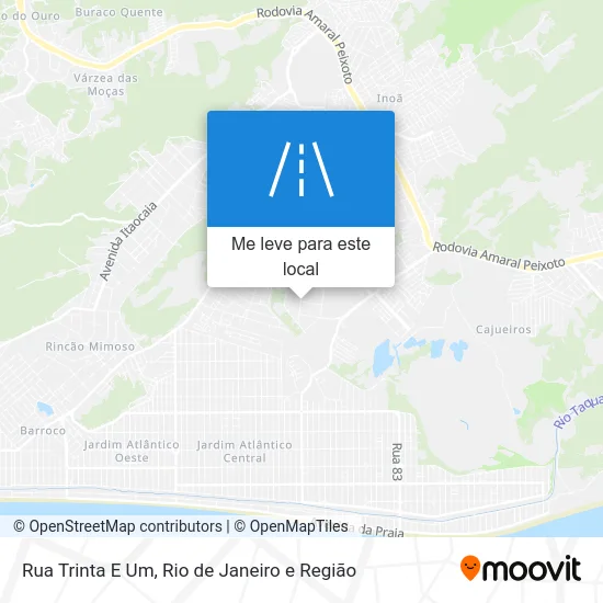 Rua Trinta E Um mapa