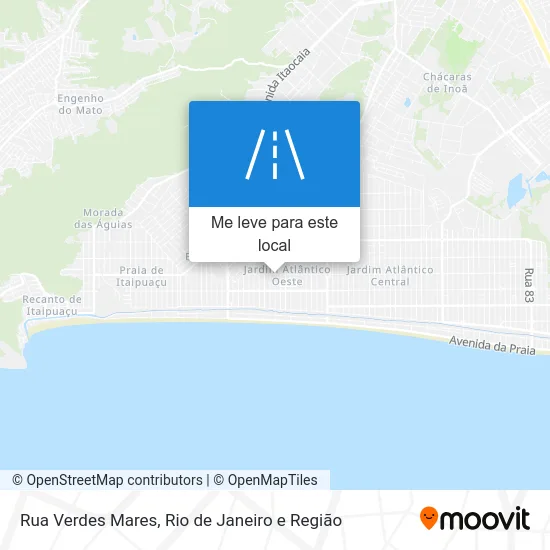 Rua Verdes Mares mapa