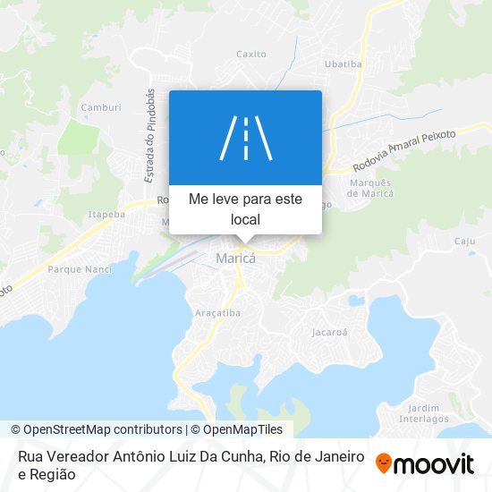 Rua Vereador Antônio Luiz Da Cunha mapa