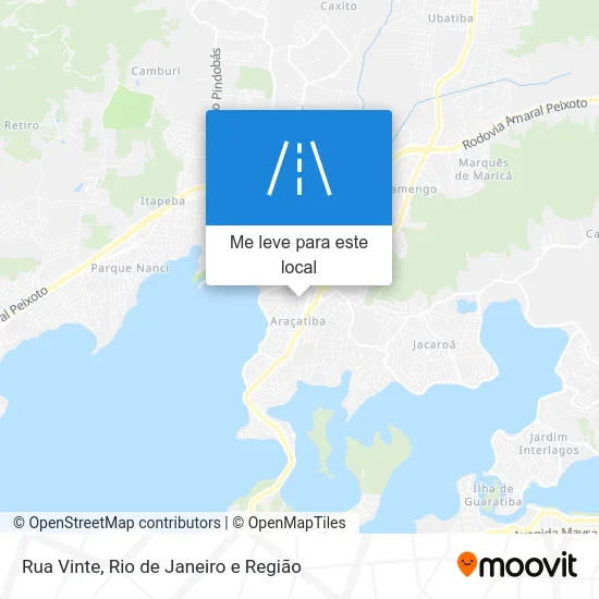 Rua Vinte mapa