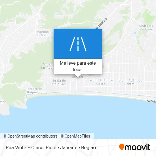 Rua Vinte E Cinco mapa