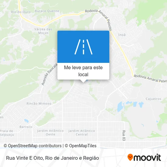 Rua Vinte E Oito mapa