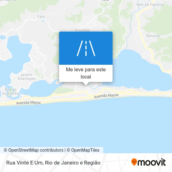 Rua Vinte E Um mapa