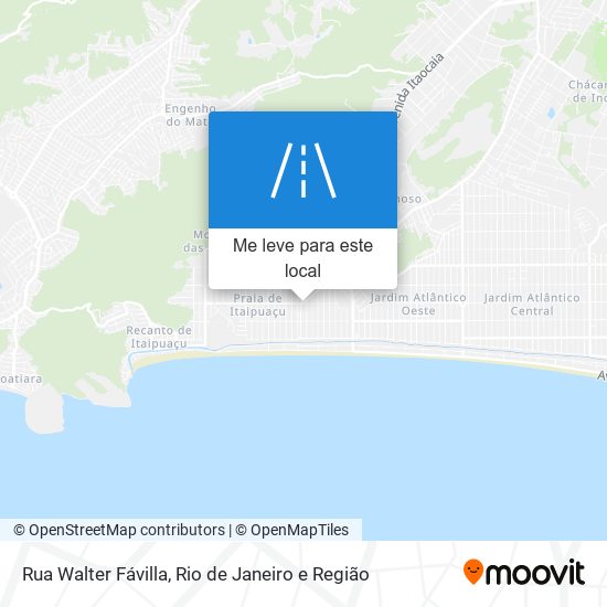 Rua Walter Fávilla mapa