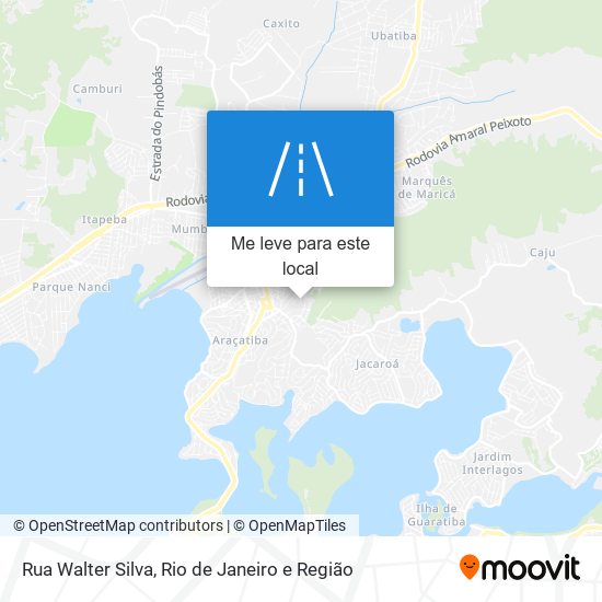 Rua Walter Silva mapa