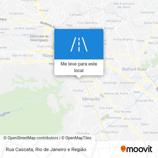 Rua Cascata mapa