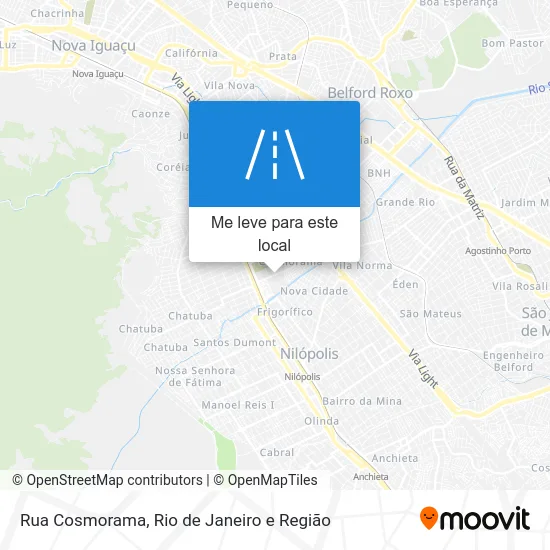 Rua Cosmorama mapa