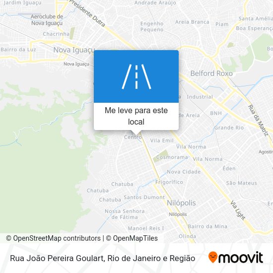 Rua João Pereira Goulart mapa