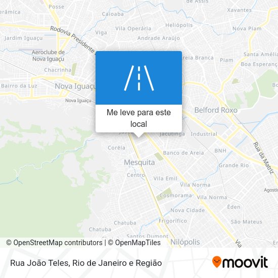 Rua João Teles mapa