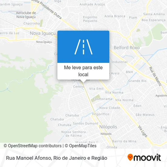 Rua Manoel Afonso mapa