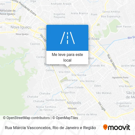 Rua Márcia Vasconcelos mapa