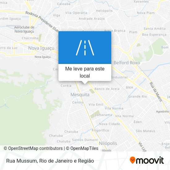 Rua Mussum mapa
