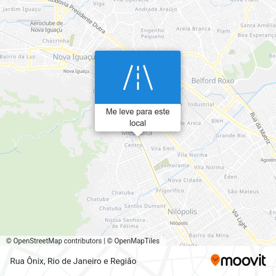 Rua Ônix mapa