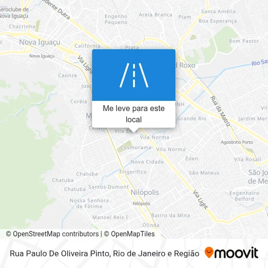 Rua Paulo De Oliveira Pinto mapa