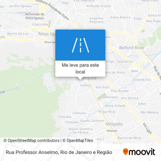 Rua Professor Anselmo mapa