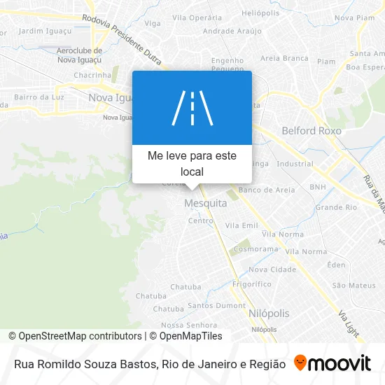 Rua Romildo Souza Bastos mapa