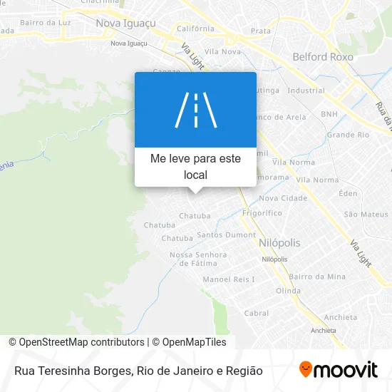 Rua Teresinha Borges mapa