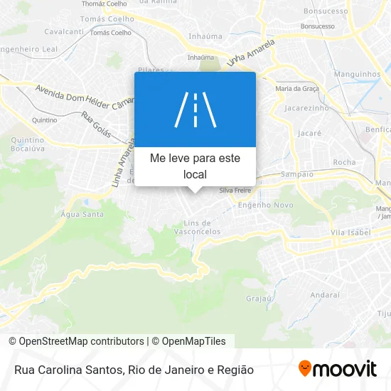 Rua Carolina Santos mapa