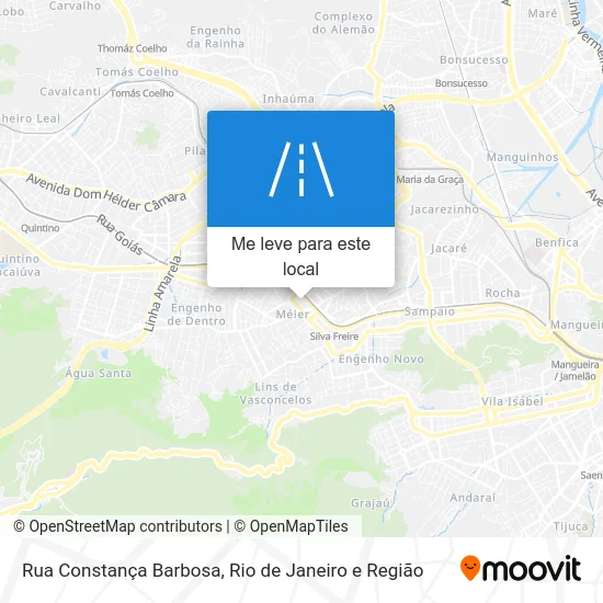 Rua Constança Barbosa mapa